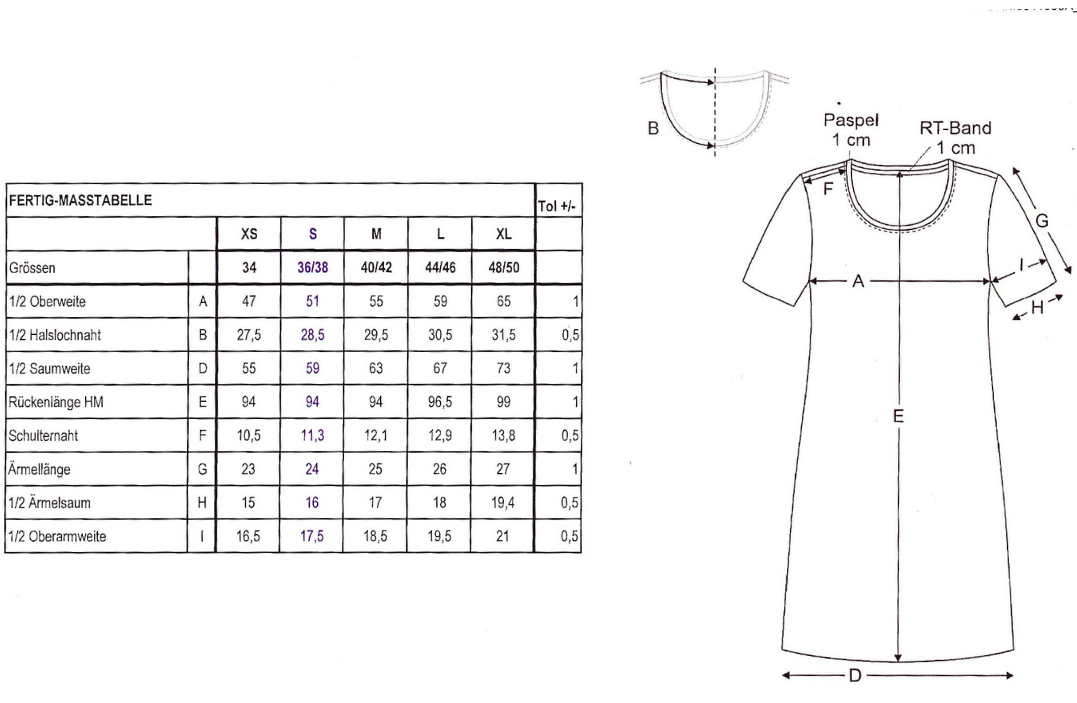 Sleep- Shirt Halbarm mit Dackelmotiven